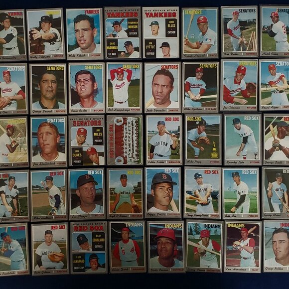 TOPPS 1970 LOT OF 548 BASEBALL CARDS W/47 HOF ALLEN RYAN MAYS CLEMENTE AARON 🐐 - Picture 8 of 12